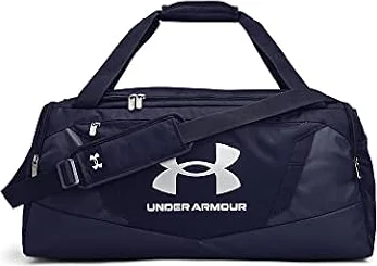 Under Armour Unisex-Adult Undeniable 5.0 Duffle, Midnight Navy (410)/Metallic Silver, Medium (58L), Undeniable 5.0 Duffle