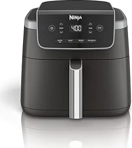 Ninja Air Fryer Pro, 5 Qt/4.7L, 4-in-1, Grey, AF141C | Air fry, roast, reheat, dehydrate, 1750W, 400F/204°C max, Fits 4 lbs/1.8kg fries, Nonstick basket, Dishwasher-safe