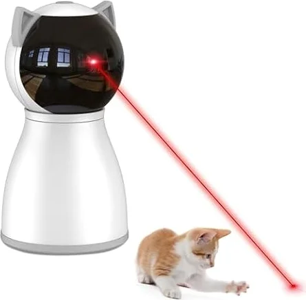 YVE LIFE Cat Toys,The 4th Generation Real Random Trajectory,Motion Activated Rechargeable Automatic Cat Laser Toy,Interactive Cat Toys for Indoor Cats/Kittens/Dogs