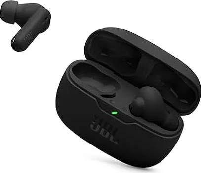 JBL Vibe Beam 2 - True Wireless Noise Cancelling Earbuds - Black | JBL Pure Bass sound, Active Noise Cancelling with Smart Ambient, 4 mics for crisp, clear calls, Water and dust resistant