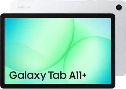 Samsung Galaxy Tab A11+ 128GB Silver (CAD Version) | 11" Android Tablet, External Storage Support, Headphone Jack, 25W Fast Charging