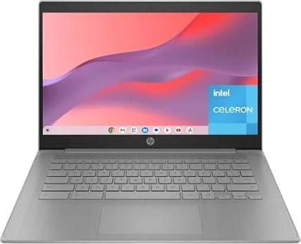 HP Chromebook 14 inch, Intel Celeron N4500, 4GB LPDDR4x, 64GB eMMC, Intel UHD Graphics, HD (1366 x 768), True Vision 720p HD Camera, Fast Charge, ChromeOS, Modern Grey (14a-ne1006ca)