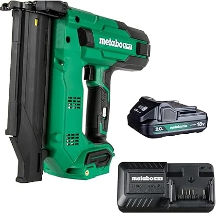 Metabo HPT 18V MultiVolt™ 18-Ga Compact Cordless Brad Nailer Kit, Includes 1-18V 2.0 Ah Battery, NT1850DGM