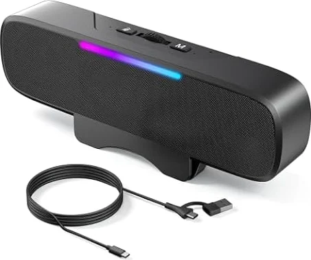OHAYO Computer Speakers for Desktop PC, USB Plug-in with G-Sensor/16W/BT5.3