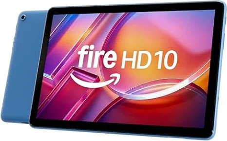 Amazon Fire HD 10 tablet (newest model), built for relaxation, 10.1" vibrant Full HD screen, octa-core processor, 3 GB RAM, 64 GB, Ocean