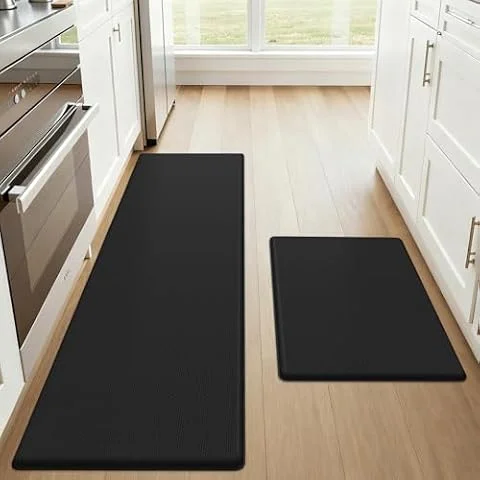 OLANLY Anti Fatigue Kitchen Mats for Floor, Non-Slip Kitchen Rugs Set of 2