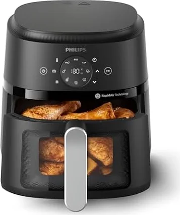 Philips 2000 Series Air Fryer with Window, 13 Ways to Cook, 4.4 QT, Black