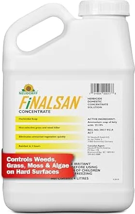 Neudorff Finalsan Concentrate Weed Killer Fast-Acting Herbicide Kills within Hours & Leaves No Harmful Residue in The Soil, Areas Can Be Re-sown Five Days after Treatment. Non-staining Herbicidal Soap