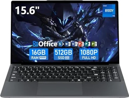 15.6" Laptop Gaming 16GB RAM 512GB SSD With 2 year Warranty,Traditional laptop computer with Core M3 (up to 3.40GHz),lap top With 15.6 Inch FHD Display 1920*1080,Laptop Computer For Students/Business