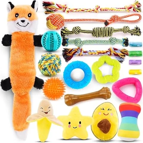 Puppy Toys 21 Pack Small Dog Chew Toys Teething Rope Ball Toy for Puppies