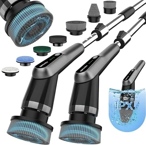 Dreazu Electric Spin Scrubber - Upgraded 10-in-1 Shower Cleaner Brush